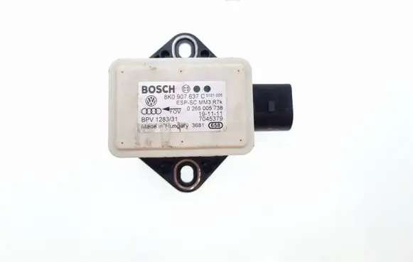 Audi A5 8T 8F ESP acceleration yaw rate sensor 8K0907637C 0265005738