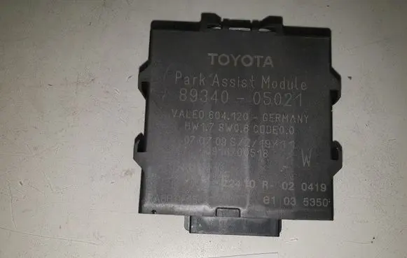 Toyota Avensis T270 Parking PDC control unit/module 8934005021