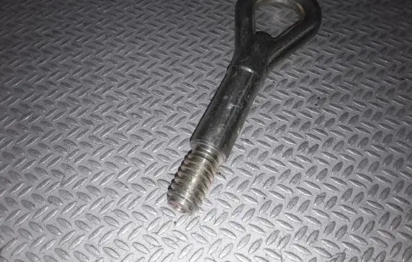 Towing hook eye