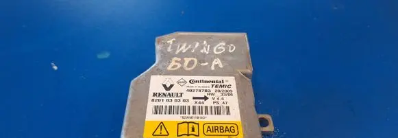 Renault Twingo II Airbag control unit/module 8201030303 S2W9E1181X3
