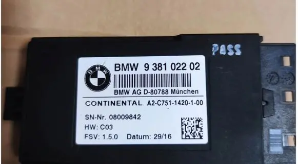 BMW 7 G11 G12 Trunk lid opening control unit 