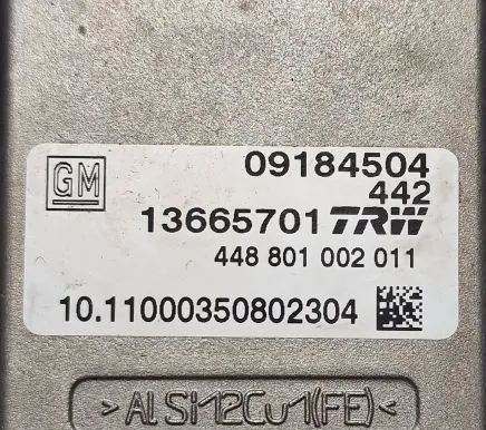 Opel Vectra C ESP acceleration yaw rate sensor 09184504 448801002011 13665701