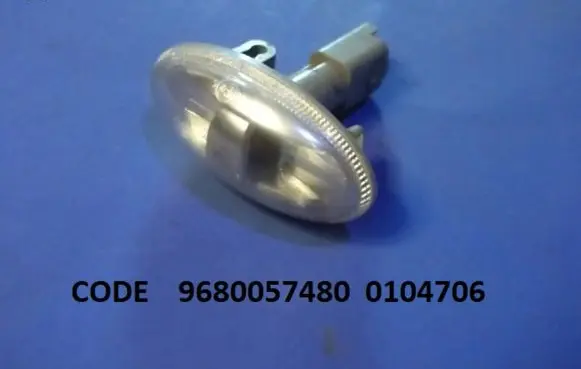 Peugeot 607 Front fender indicator light 9680057480 0104706