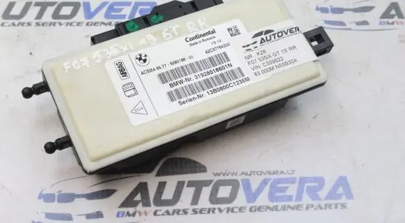 BMW 5 GT F07 Airbag control unit/module 9280186