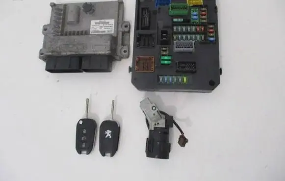 Peugeot 308 Engine ECU kit and lock set 9804828580