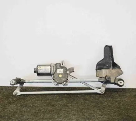 Front wiper linkage and motor