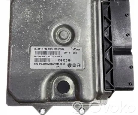 Fiat Ducato Engine control unit/module ECU 55252659 MJD8F3BD BC0116583A