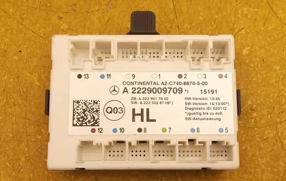 Mercedes-Benz S W222 Door control unit/module A2229009709 A2229017602 A2229028708