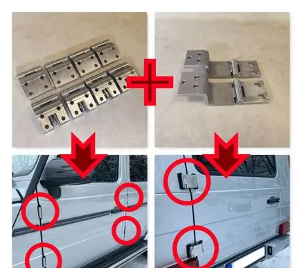 Mercedes-Benz G W461 W463 1st Gen Loading door upper hinge A4637200037