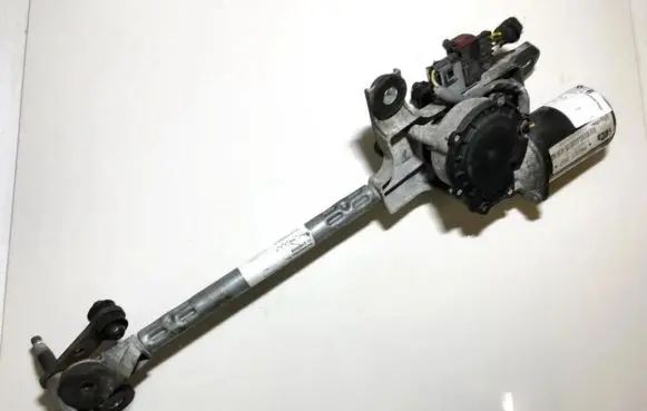 Front wiper linkage and motor
