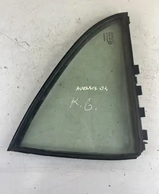 Rear vent window glass