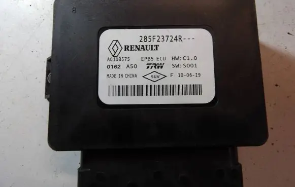 Renault Zoe Hand brake control module 285F23724R A010B575 0162A50