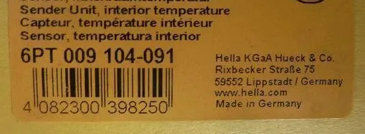 Volvo 960 Climate control/heater control trim 6PT009104-091