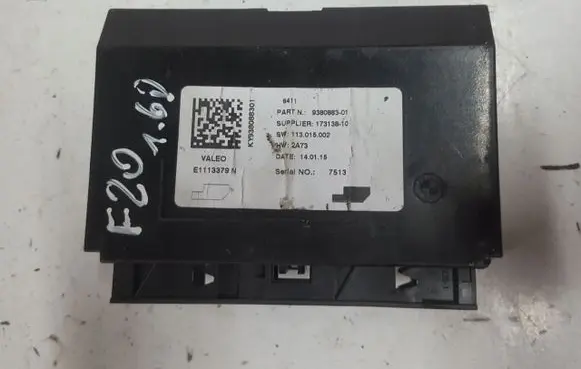 BMW 1 F20 F21 Air conditioning/heating control unit 9380883