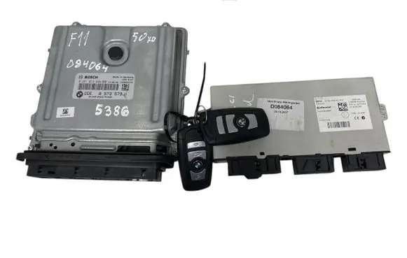 BMW 5 F10 F11 Engine ECU kit and lock set 8573579 0281019698 6809372