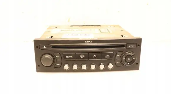 Peugeot Partner Radio/GPS head unit trim 9666393777