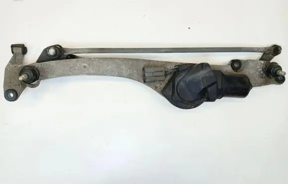 Front wiper linkage and motor