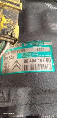 Peugeot 307 Air conditioning (A/C) compressor (pump) 9646416780 0979009260