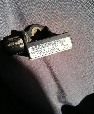 Honda Civic Airbag deployment crash/impact sensor 77970snaa320m1