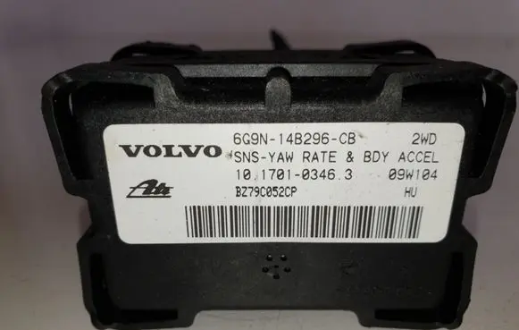 Volvo S80 ESP acceleration yaw rate sensor 6G9N14B296CB