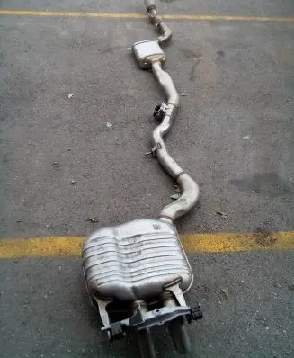 Mercedes-Benz E W214 Muffler/silencer A2064914300 A2134905905