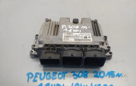 Peugeot 308 Engine ECU kit and lock set 0281030548