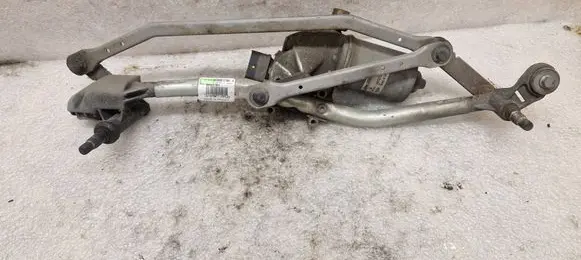 Front wiper linkage and motor