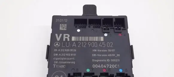 Mercedes-Benz E C207 W207 Door control unit/module A2129004502