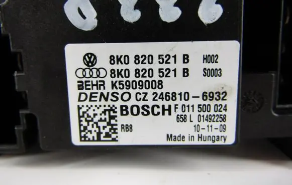 Audi Q5 SQ5 Heater blower fan relay 8K0820521B