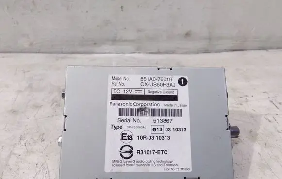 Lexus CT 200H Other control units/modules 861A076010