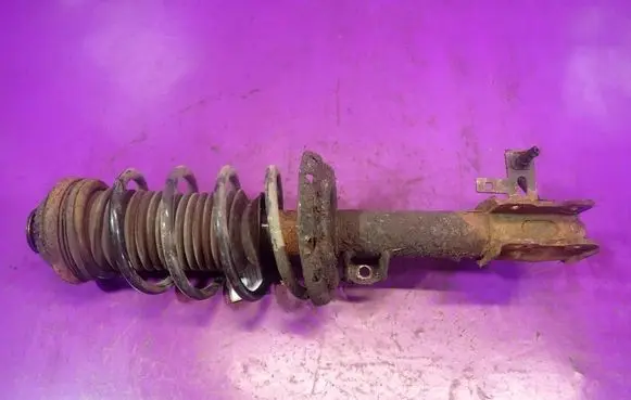 Front shock absorber with coil spring