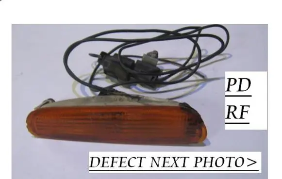 Volvo S40, V40 Front fender indicator light 087731402R