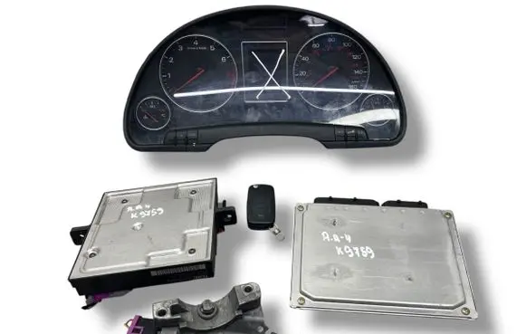 Audi A4 S4 B6 8E 8H Engine ECU kit and lock set 8E0909518AA 0261207934 8E0907279E