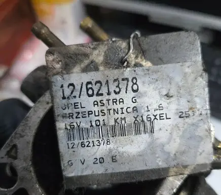 Opel Astra G Throttle body valve 12621378