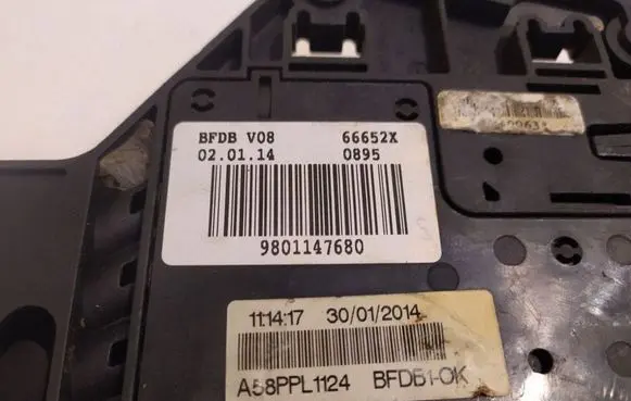 Citroen C3 Fuse module 9801147680