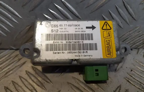 BMW 7 E65 E66 Airbag deployment crash/impact sensor 30697090601X 5WK43504 05B2441S0151R