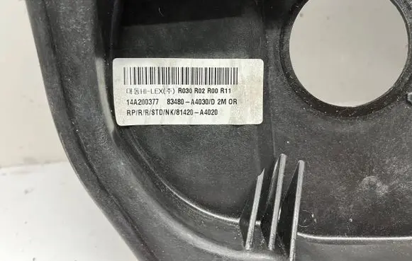 KIA Carens III Rear door window regulator with motor 83480A4000