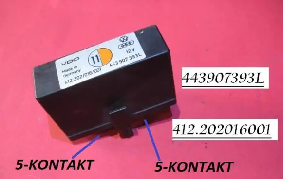 Audi 100 S4 C4 Cruise control relay 443907393L 412202016001