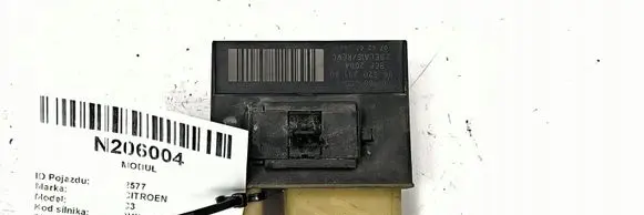 Citroen C3 Coolant fan relay 