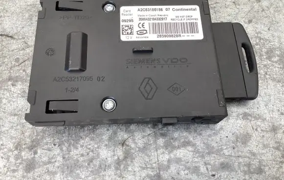 Renault Megane III Ignition key card reader 285909828R A2C53217095 A2C53185186