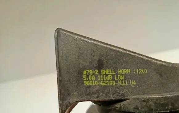 Hyundai Ioniq Horn signal