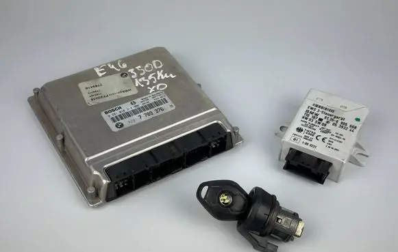 BMW 3 E46 Engine ECU kit and lock set 7789376 28RTE091 74630615