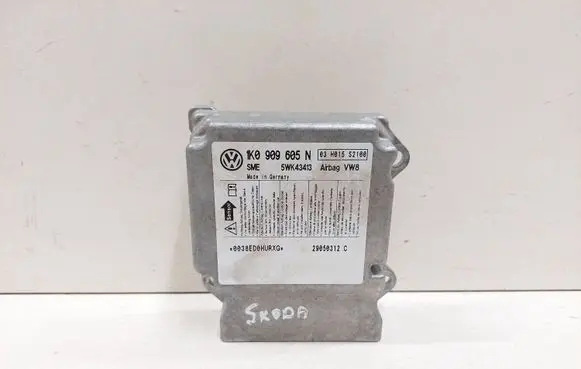 Skoda Octavia Mk2 (1Z) Airbag control unit/module 1K0909605N 5WK43413 03H015S2100