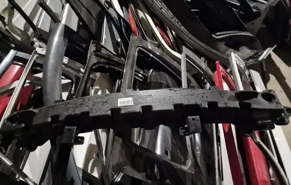 Rear bumper support beam