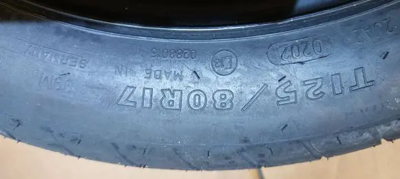 R17 spare wheel