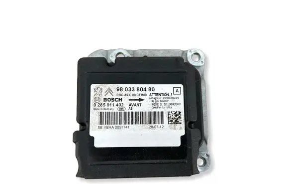 Peugeot 208 I Airbag control unit/module 9803380480 YBAA0051741 0285011402