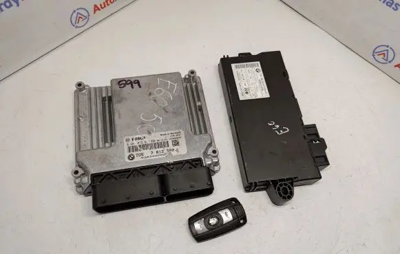 BMW 5 E60 E61 Engine ECU kit and lock set 7812500 13617812500 0281015552