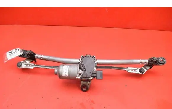 Front wiper linkage and motor