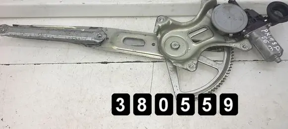 Front door window regulator with motor