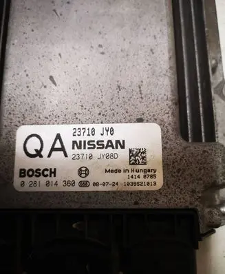 Renault Koleos I Engine control unit/module 23710JY08D 23710JY0 0281014360